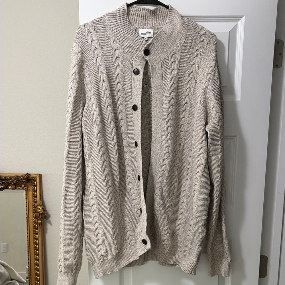 Cable Knit Beige Sweater